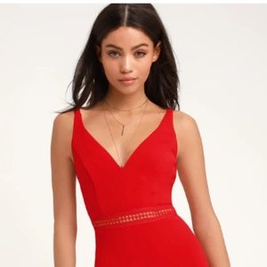 Lover Of Mine Red Crochet Lace Mini Dress by Lulus